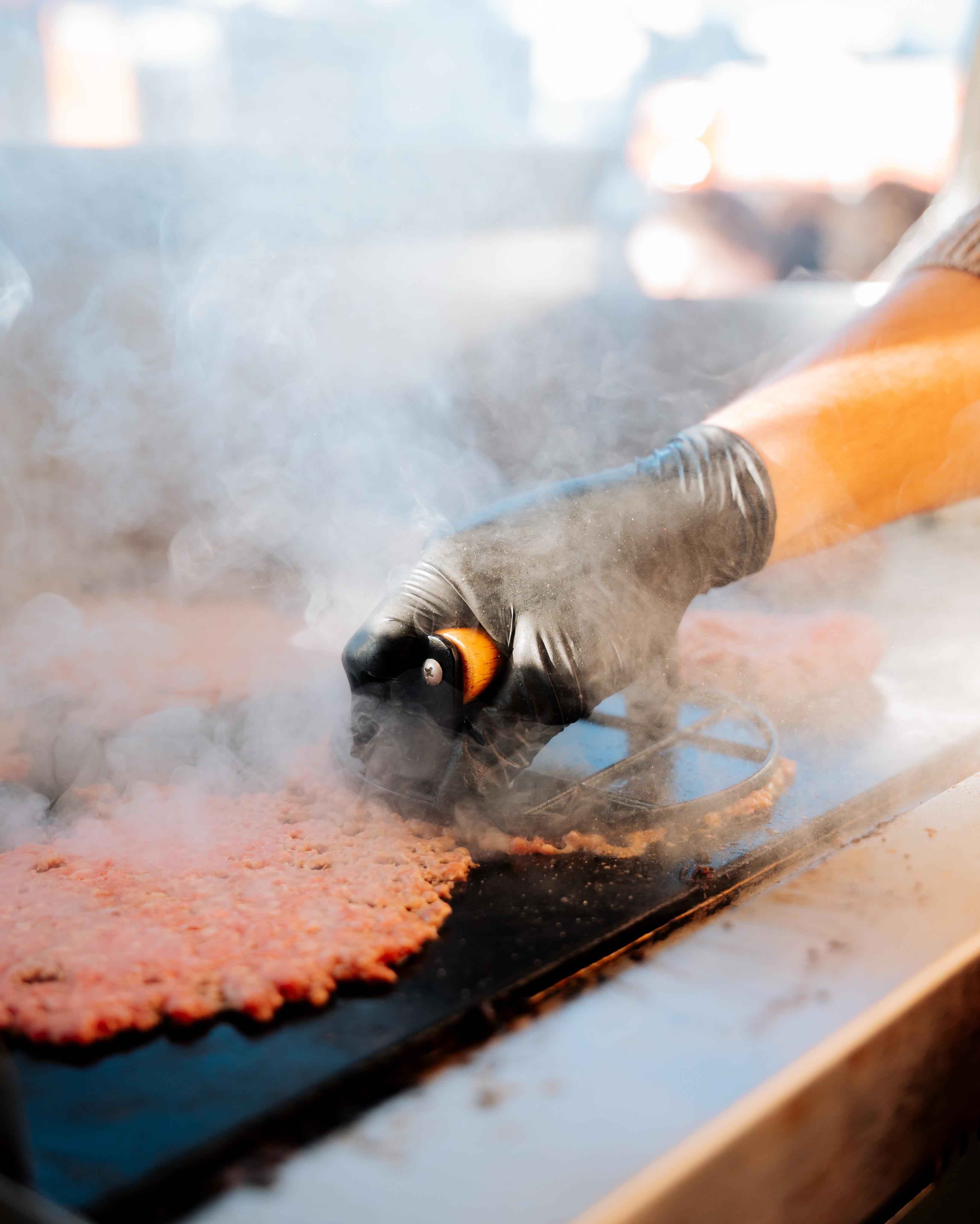 Smash Burger Zubereitung